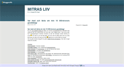 Desktop Screenshot of mitra.bloggproffs.se