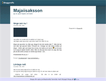 Tablet Screenshot of majaiisaksson.bloggproffs.se