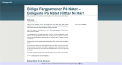Desktop Screenshot of fargpatronerbilligt.bloggproffs.se