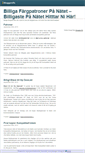 Mobile Screenshot of fargpatronerbilligt.bloggproffs.se