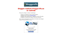 Desktop Screenshot of matlust.bloggproffs.se