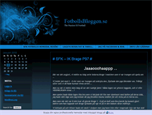 Tablet Screenshot of fotbollsbloggen.bloggproffs.se