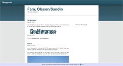 Desktop Screenshot of olssonsandin.bloggproffs.se