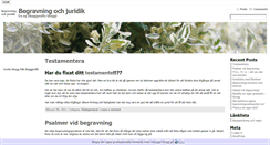 Desktop Screenshot of begravning.bloggproffs.se
