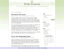 Tablet Screenshot of fridapersson.bloggproffs.se