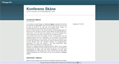 Desktop Screenshot of konferensskane.bloggproffs.se