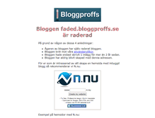 Tablet Screenshot of faded.bloggproffs.se