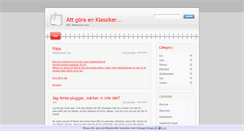 Desktop Screenshot of klassikern.bloggproffs.se