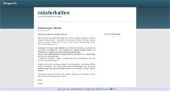 Desktop Screenshot of mastercat.bloggproffs.se